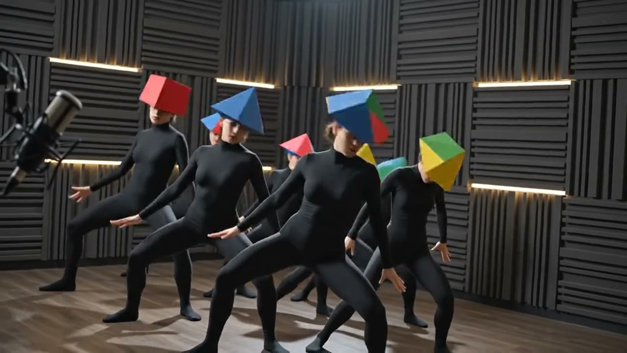 Scene replace AI-edited video